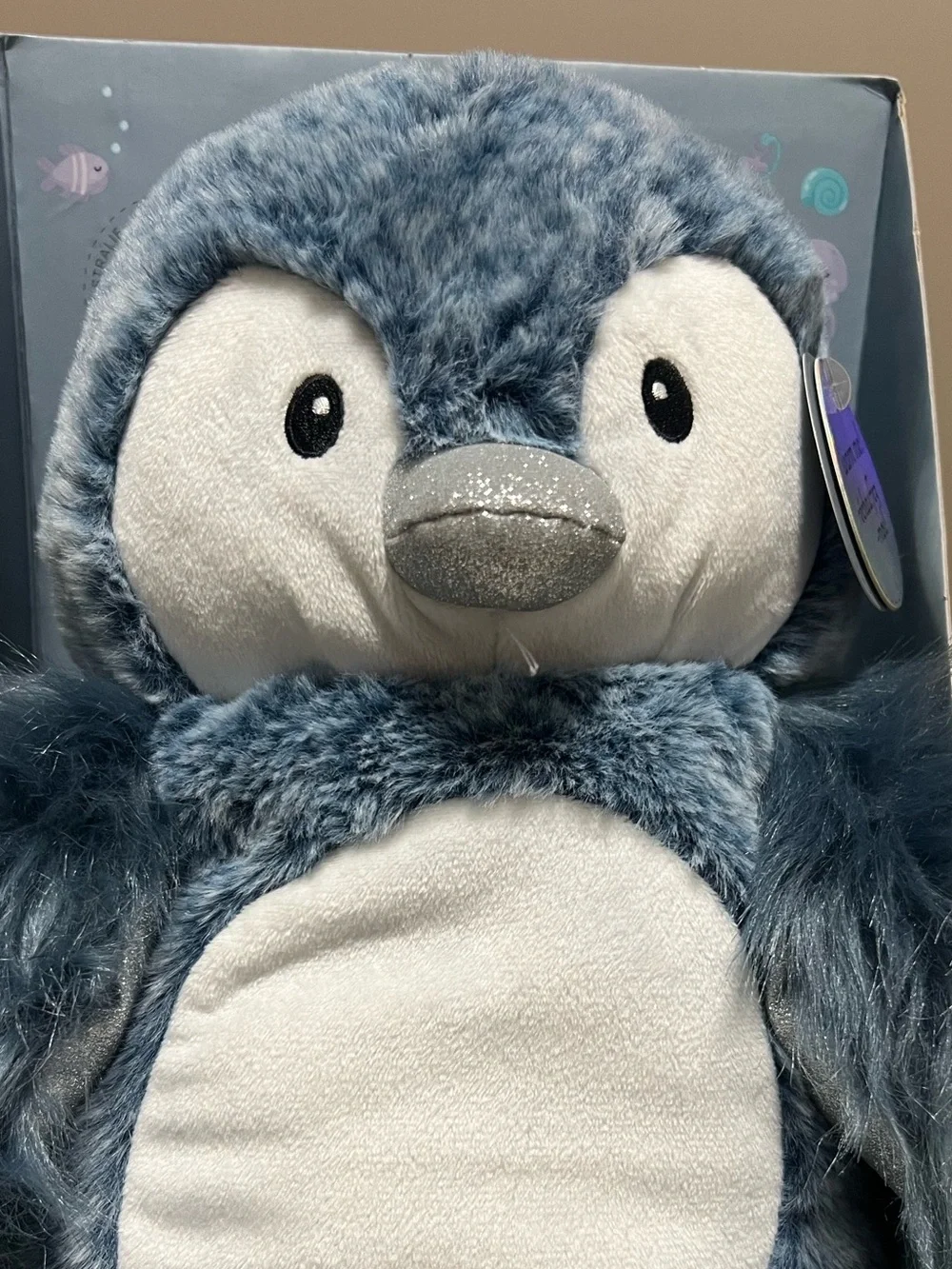 NIB Snuggle Buddy Heat & Hug Penguin Microwavable Plush Toy